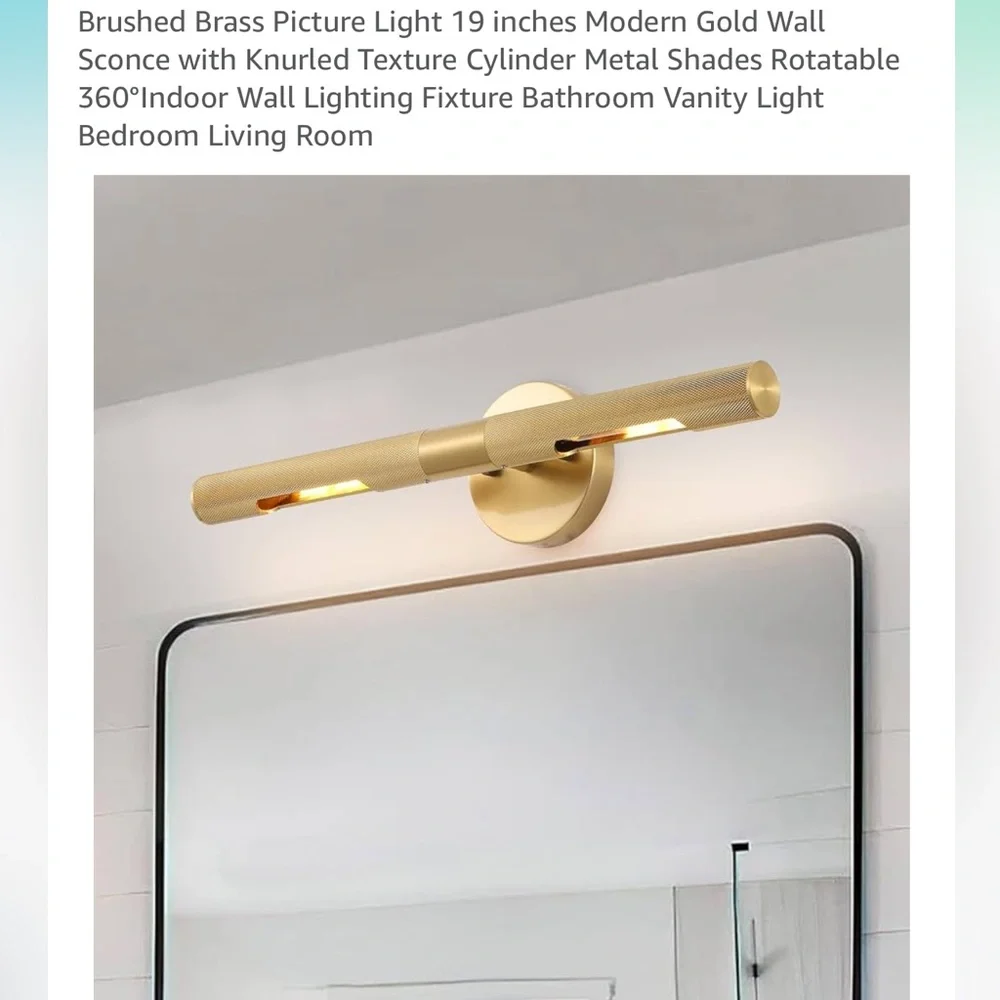 Modern Gold Wall Sconce with Knurled Texture